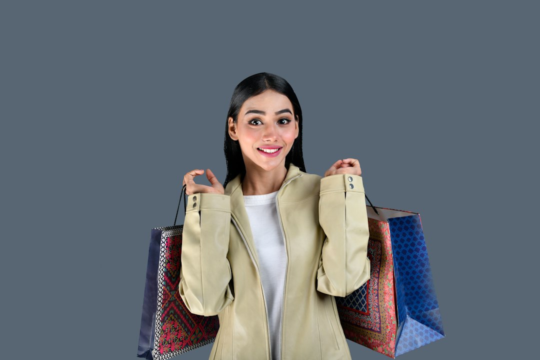 a woman holding a bag