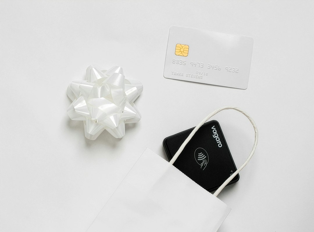 Credit card and payment device in shopping bag